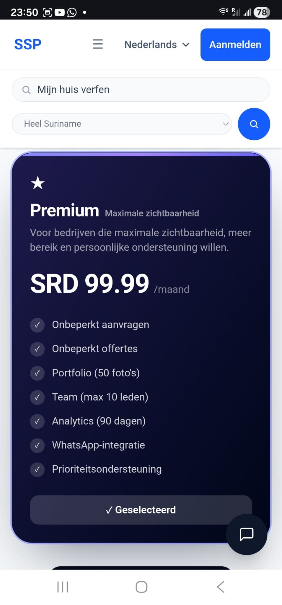 CleanPro Suriname — Uitgevoerd werk